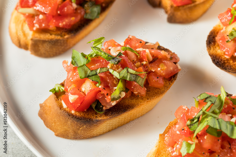 Homemade Healthy Italian Tomato Bruschetta Homemade Healthy Italian Tomato Bruschetta