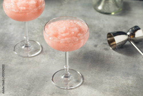 Homemade Boozy Frozen Rose Frose Slushie photo