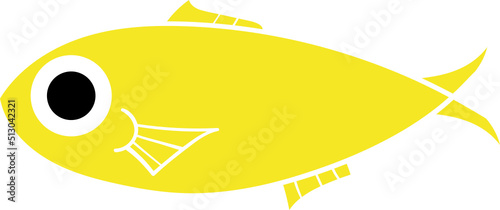 Set of cartoon fishes. Modern flat fishes, Isolated fish. Flat design fish. Vector illustration, fishes. fish collection.  