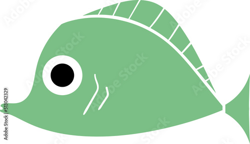 Set of cartoon fishes. Modern flat fishes, Isolated fish. Flat design fish. Vector illustration, fishes. fish collection.  