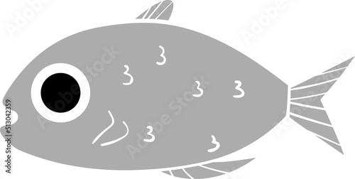 Set of cartoon fishes. Modern flat fishes, Isolated fish. Flat design fish. Vector illustration, fishes. fish collection.  