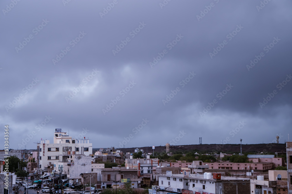Cloudy weather in Pokaran, india Cloudy weather in Pokaran, india