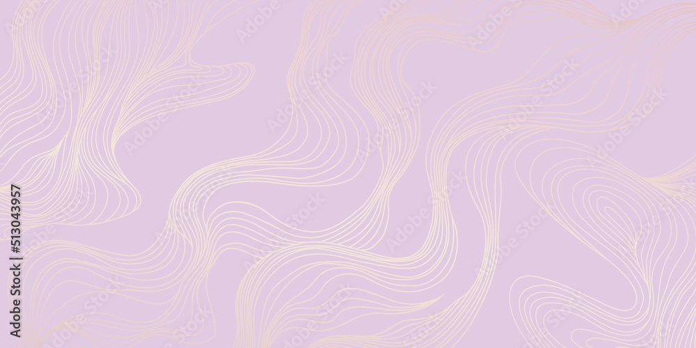 Vector art. Cover layout template. Wavy curved line backgrounds
