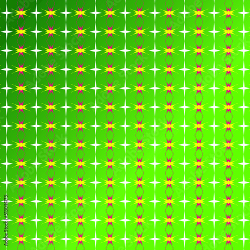 green floral background