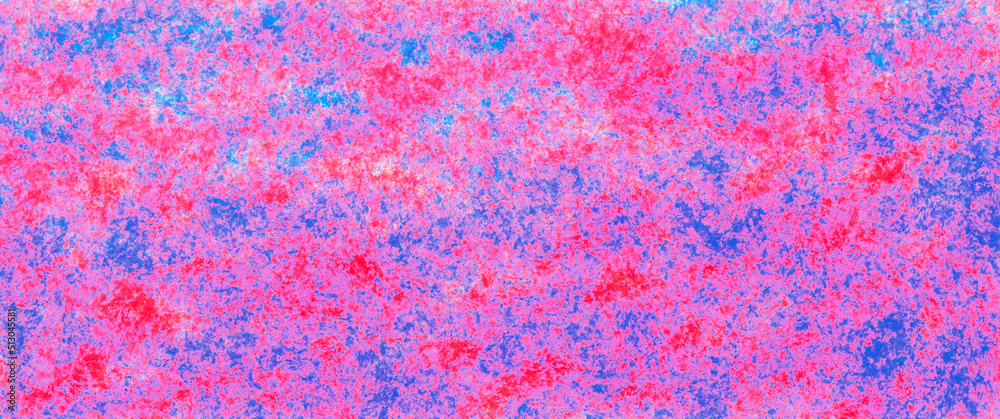 bright pink and blue watercolor texture and creative gradients of liquid paint