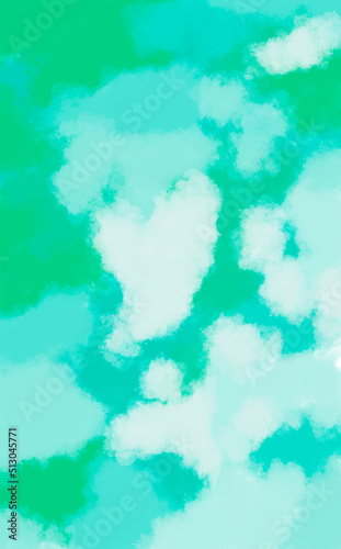 green blue white Watercolor texture and creative liquid paint gradients © Эля Эля