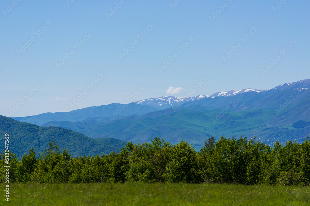 Fototapeta premium Scenic landscape with mountains and forest, Armenia