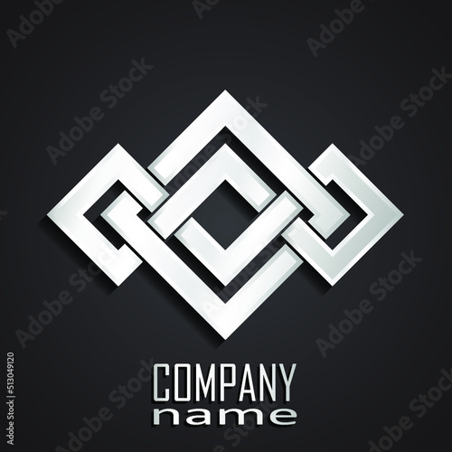 3d solver geometric square logo