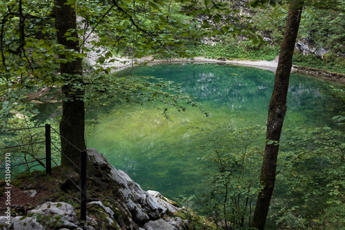 The Shortest River in Slovenia and also the deepest lake - The Wild Lake near town of Idrija