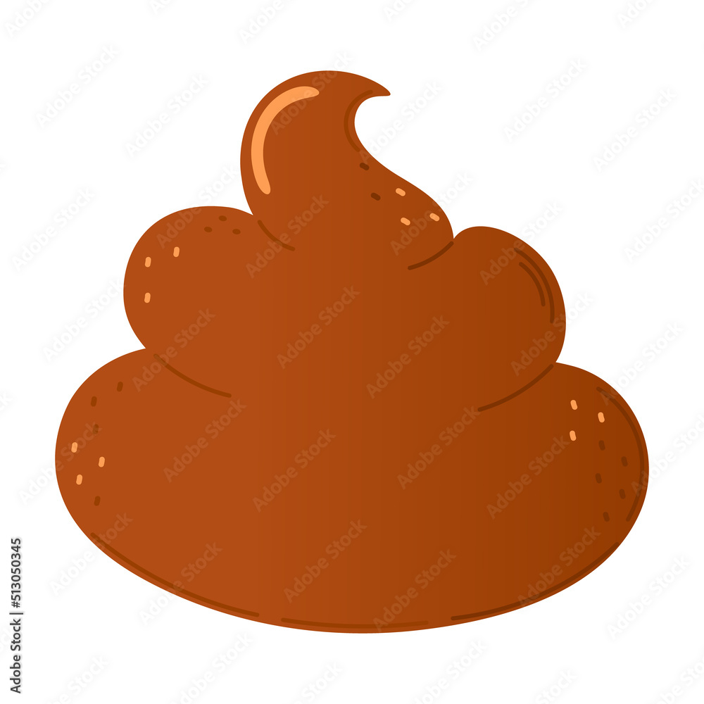 Cute funny poop character. Vector hand drawn cartoon kawaii character illustration icon. Isolated on whte background. Turd character concept Cute funny poop character. Vector hand drawn cartoon kawaii character illustration icon. Isolated on whte background. Turd character concept
