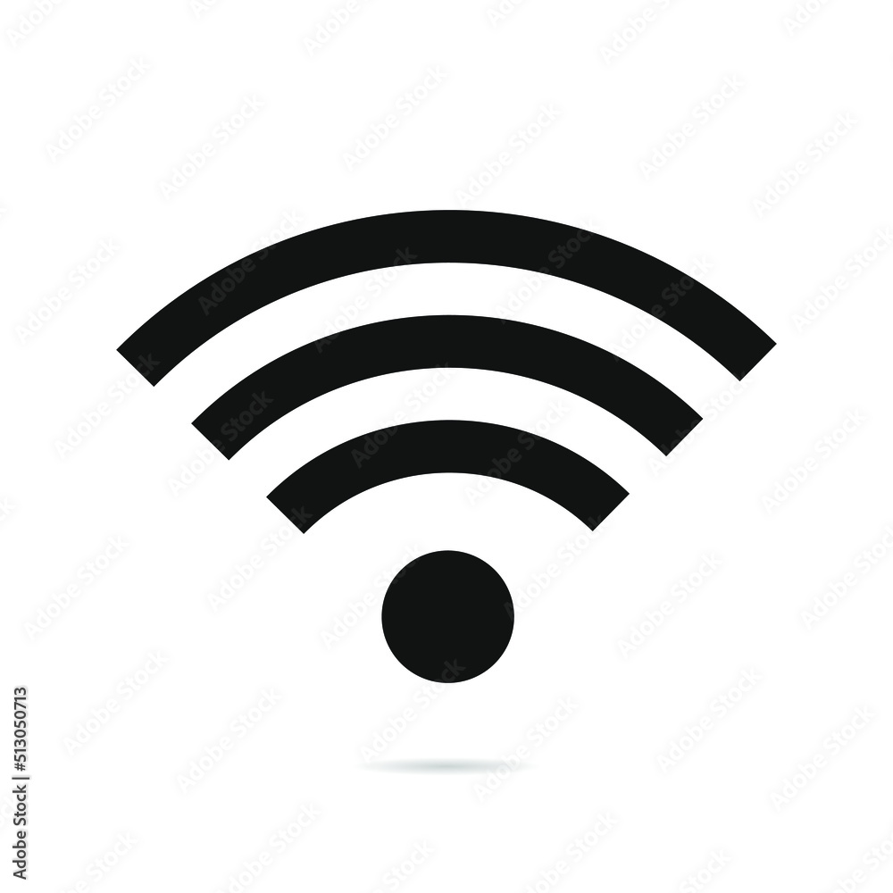 Wireless network. Symbol wi-fi icon. Wireless network connection.Cector illustration Wireless network. Symbol wi-fi icon. Wireless network connection.Cector illustration