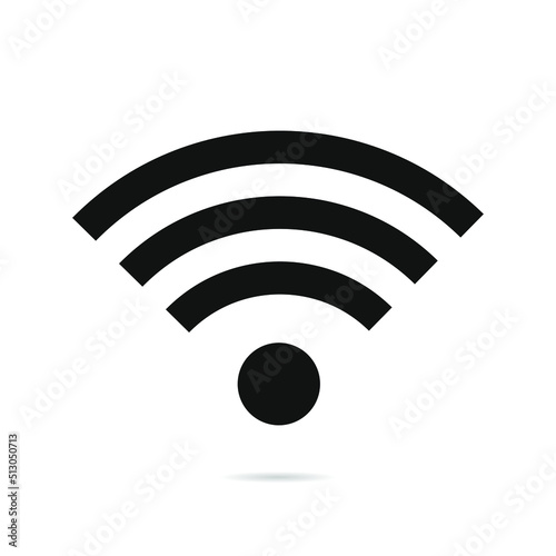 Wireless network. Symbol wi-fi icon. Wireless network connection.Cector illustration