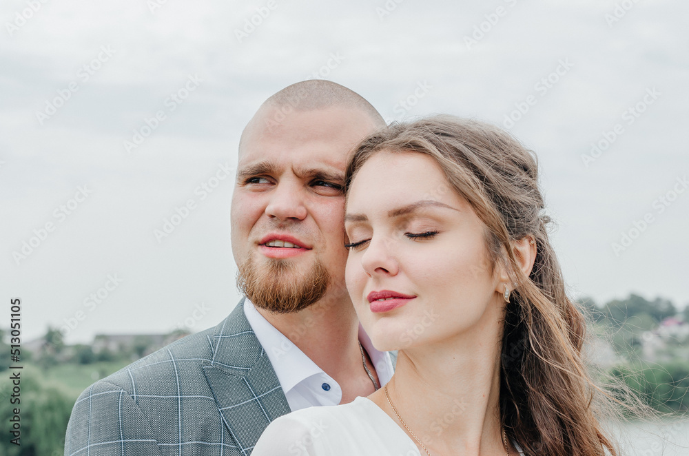 the portrait of fiancees that look in distance the portrait of fiancees that look in distance