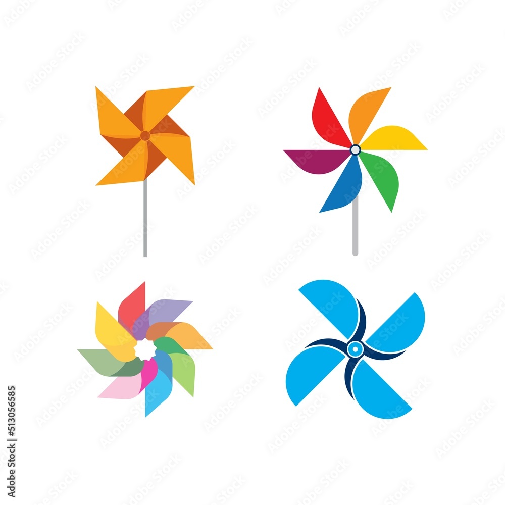 Paper windmill icon