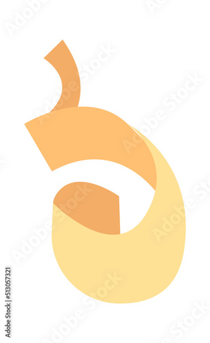 Wood shavings icon. Vector illustration