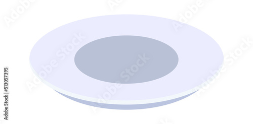 Kitchen plate icon. Vector illustration