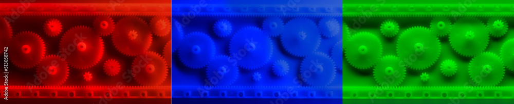 Plastic gears compilation on a different backgrounds. Spare parts for your RC toy. Background picture. Plastic gears compilation on a different backgrounds. Spare parts for your RC toy. Background picture.