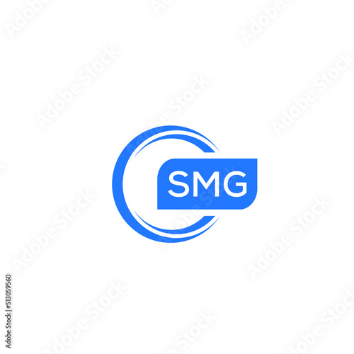 SMG letter design for logo and icon.SMG typography for technology, business and real estate brand.SMG monogram logo.vector illustration. photo