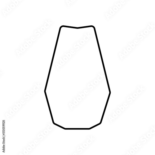 Collection of contour drawings of vases in eps 10