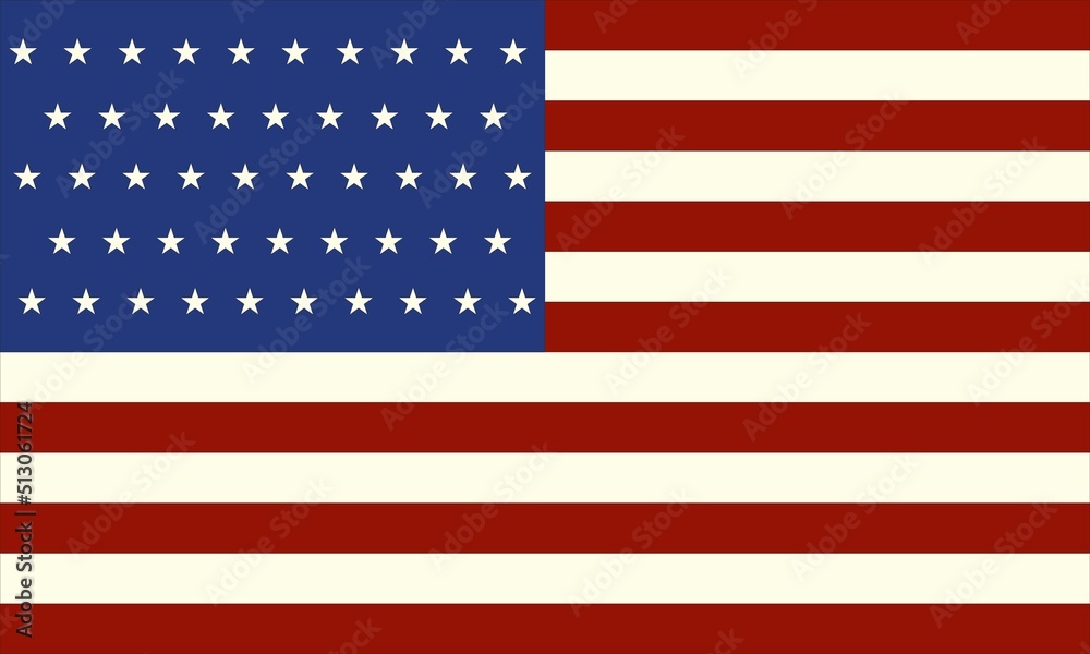 american flag, united states of america Vector background with vintage textured decoration in flat style american flag, united states of america Vector background with vintage textured decoration in flat style