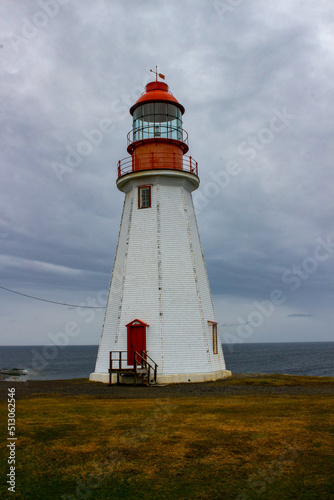 Port richie lighthouse in Port au choix, Newfoundland, Canada