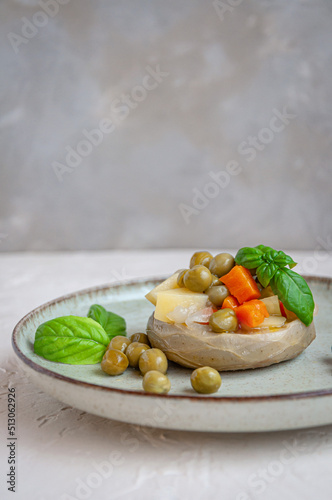 Homemade Artichoke dish with green peas, carrot, potatoes and basil / Zeytinyagli Enginar
