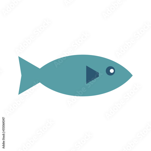 Illustration of fresh fish. Perfect for market, products, shop, restaurant, etc. Sticker.