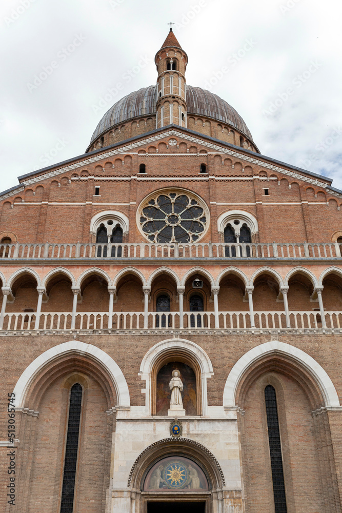 The Basilica of St. Anthony in Padua on a summer day