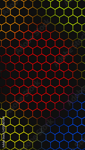 Hexagonal background for design.