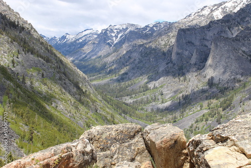 Breathtaking View Across Blodgett Canyon During the Summer Season in the Mountains of Montana !! photo
