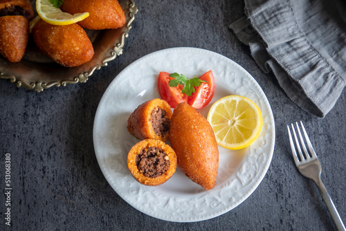 Kibbeh is a popular dish in Middle Eastern cuisine (Turkish name; icli kofte)