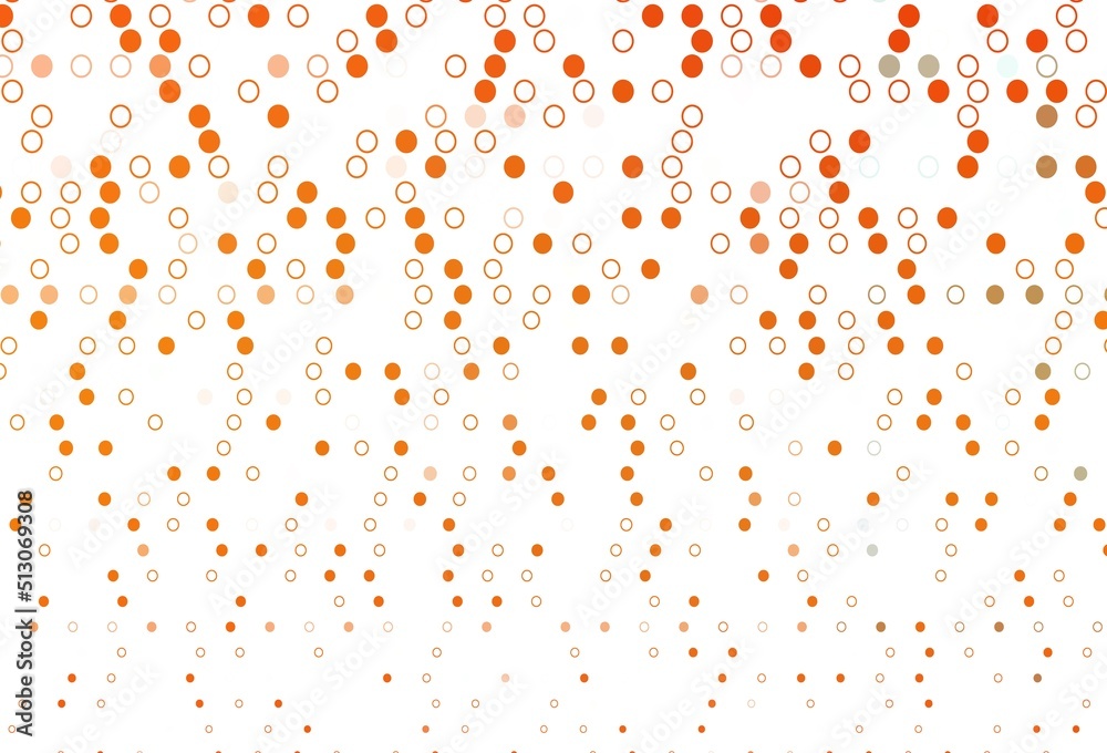 Light Orange vector cover with spots. Light Orange vector cover with spots.