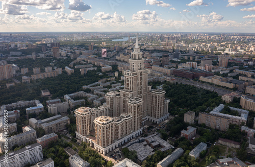 Obraz na płótnie skyscrapers of Moscow. June 2002 w salonie