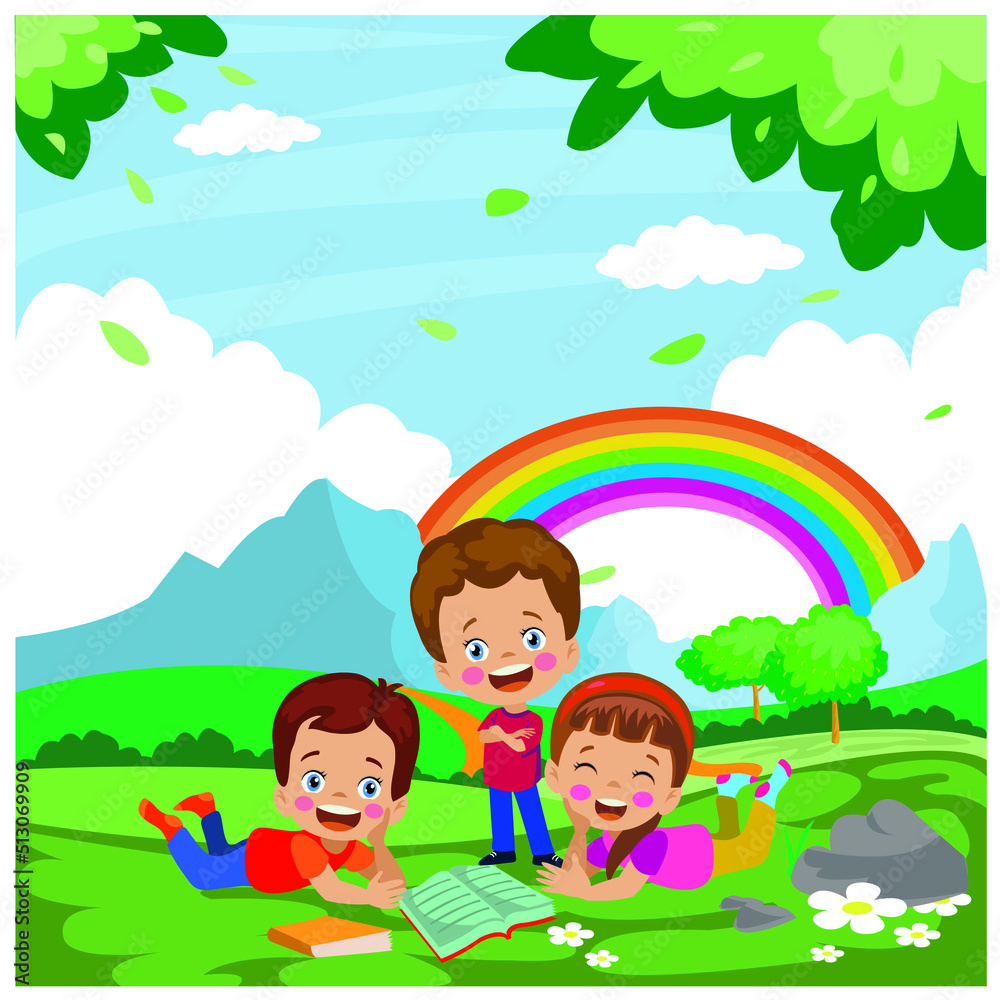 children on the meadow children on the meadow