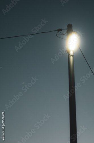 street lamp on sky © oguri1987