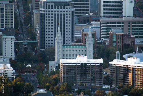Salt Lake Temple Surrounded by City