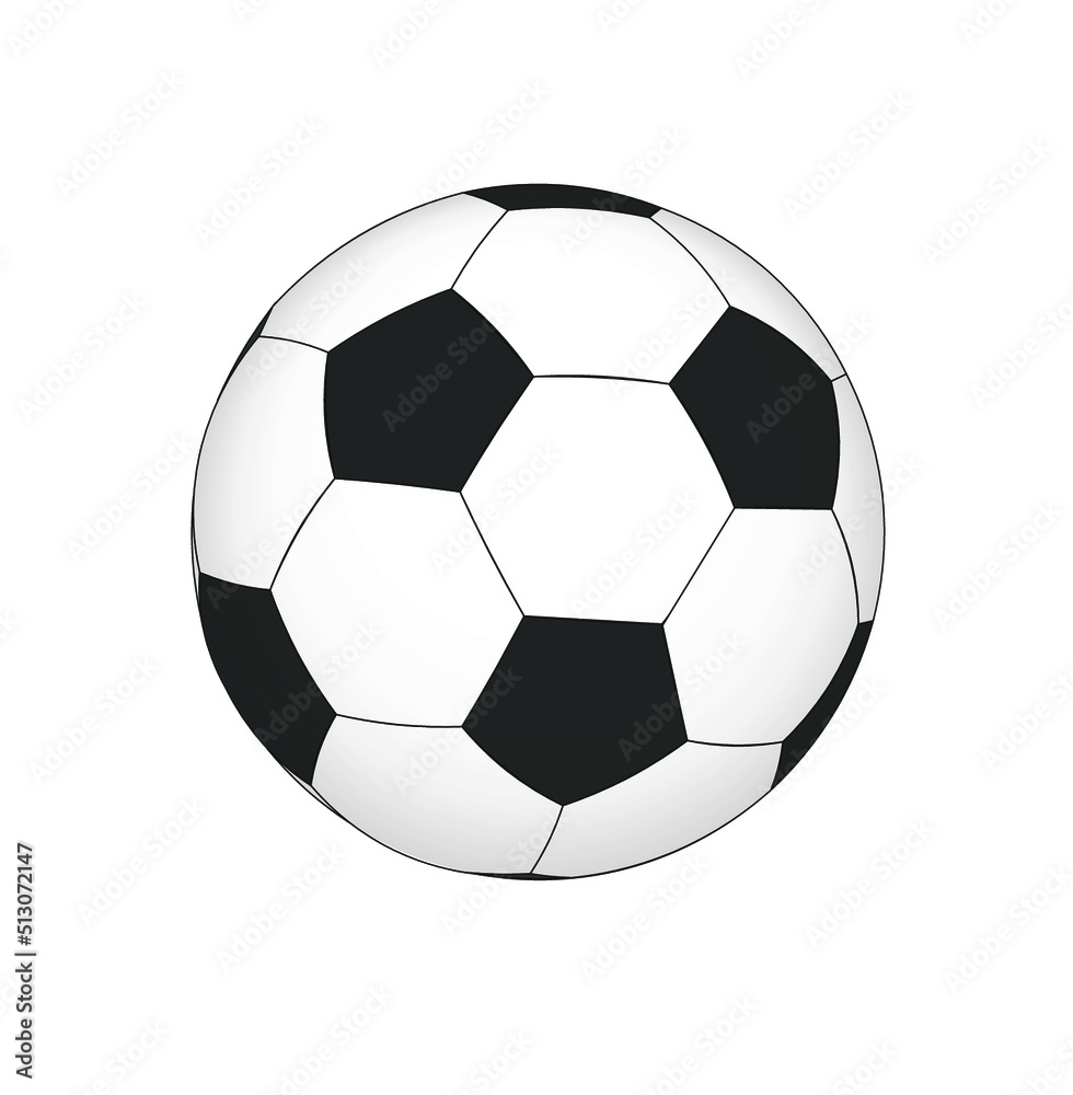 Football, Soccer ball in vector art with 3D Light effect Football, Soccer ball in vector art with 3D Light effect