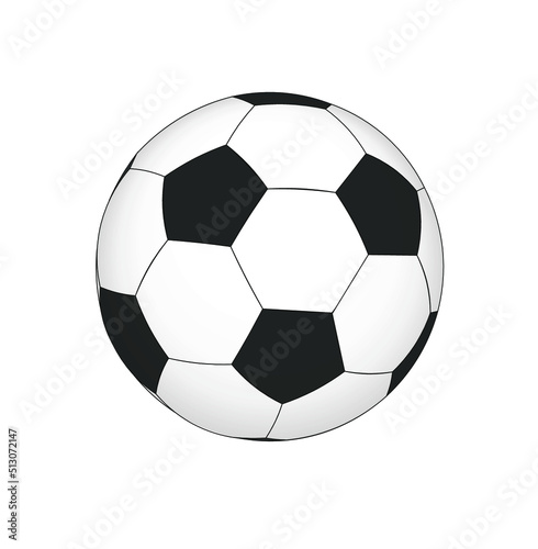 Football  Soccer ball in vector art with 3D Light effect