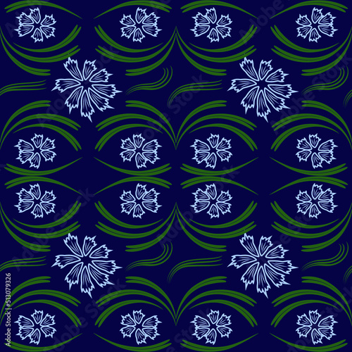 Folk flowers print Floral pattern Ethnic art