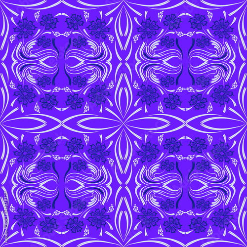 Folk flowers print Floral pattern Ethnic art