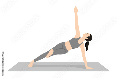 Side Plank Variation Raised Leg, Vasisthasana Variation Raised Leg