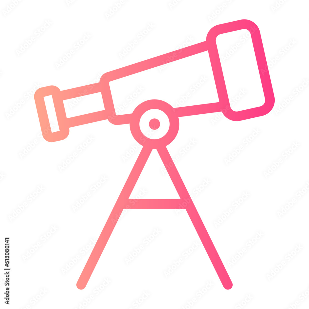 Telescope gradient icon Telescope gradient icon