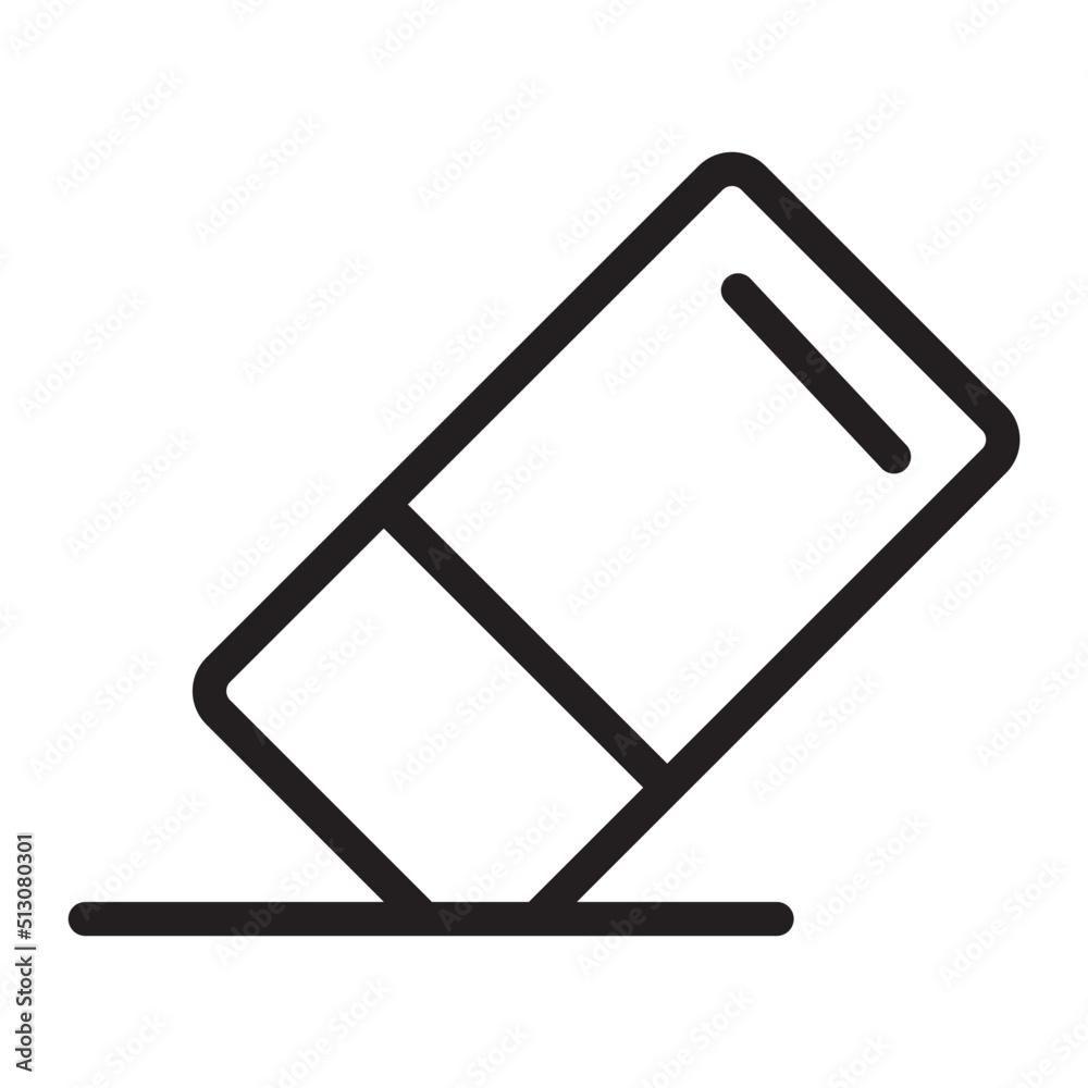 Eraser line icon Eraser line icon