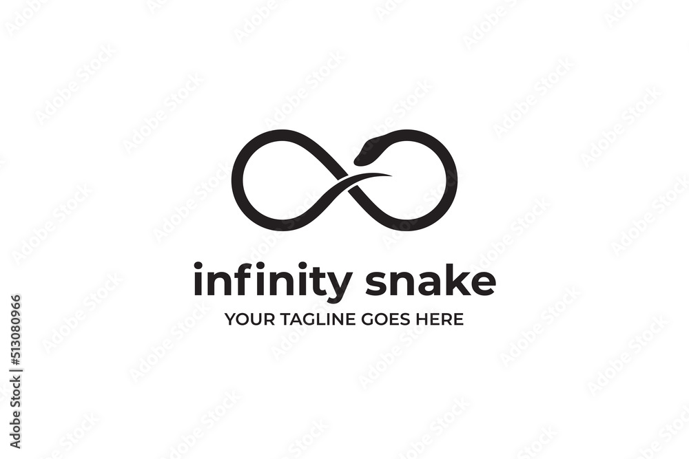 Fototapeta premium Infinity Snake Logo Template