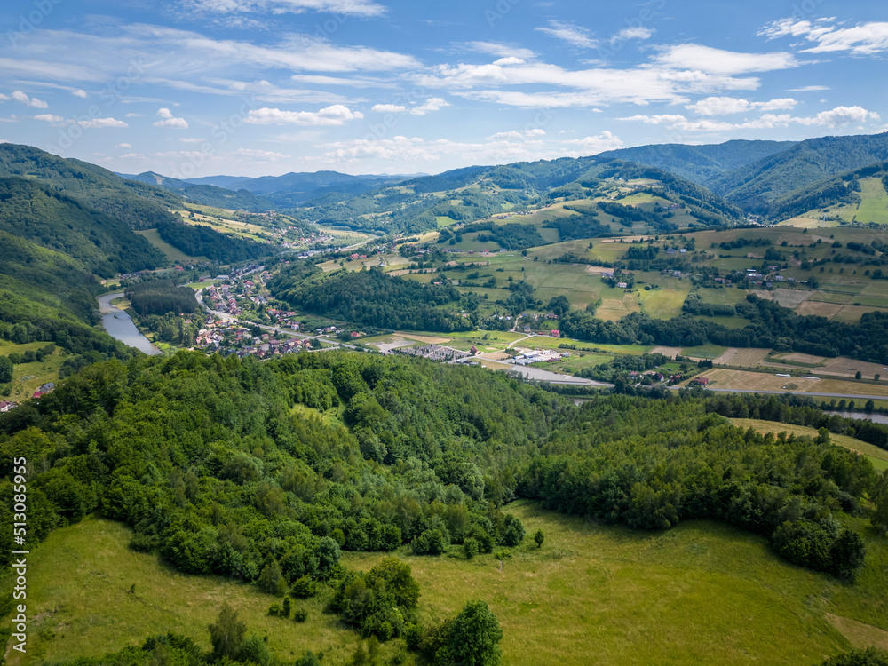 Widok na Beskidy i Poprad