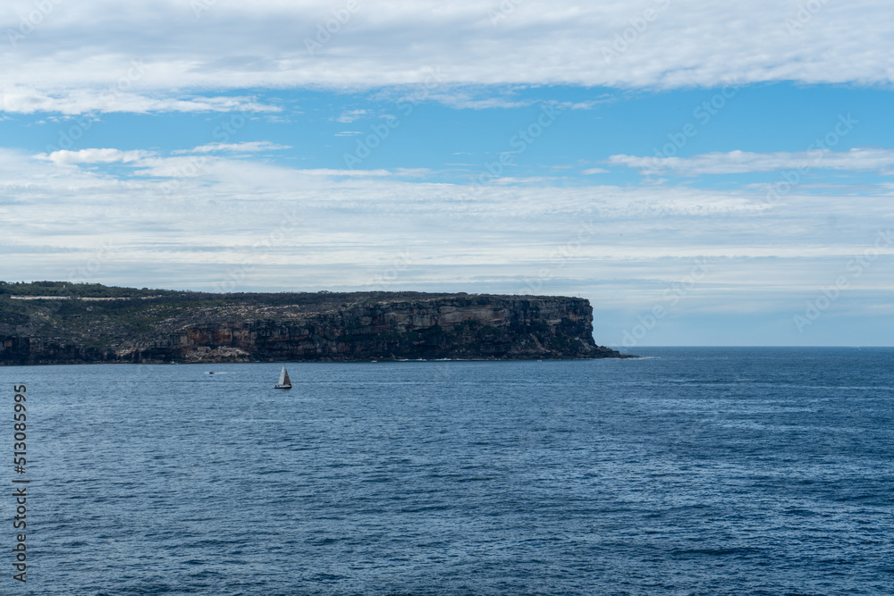 Ocean and cliff view of Watsons Bay to Hornby Lighthouse walk, Sydney Australia Ocean and cliff view of Watsons Bay to Hornby Lighthouse walk, Sydney Australia