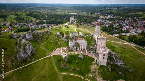 Ruiny zamku w Olsztynie ko  o Cz  stochowy
