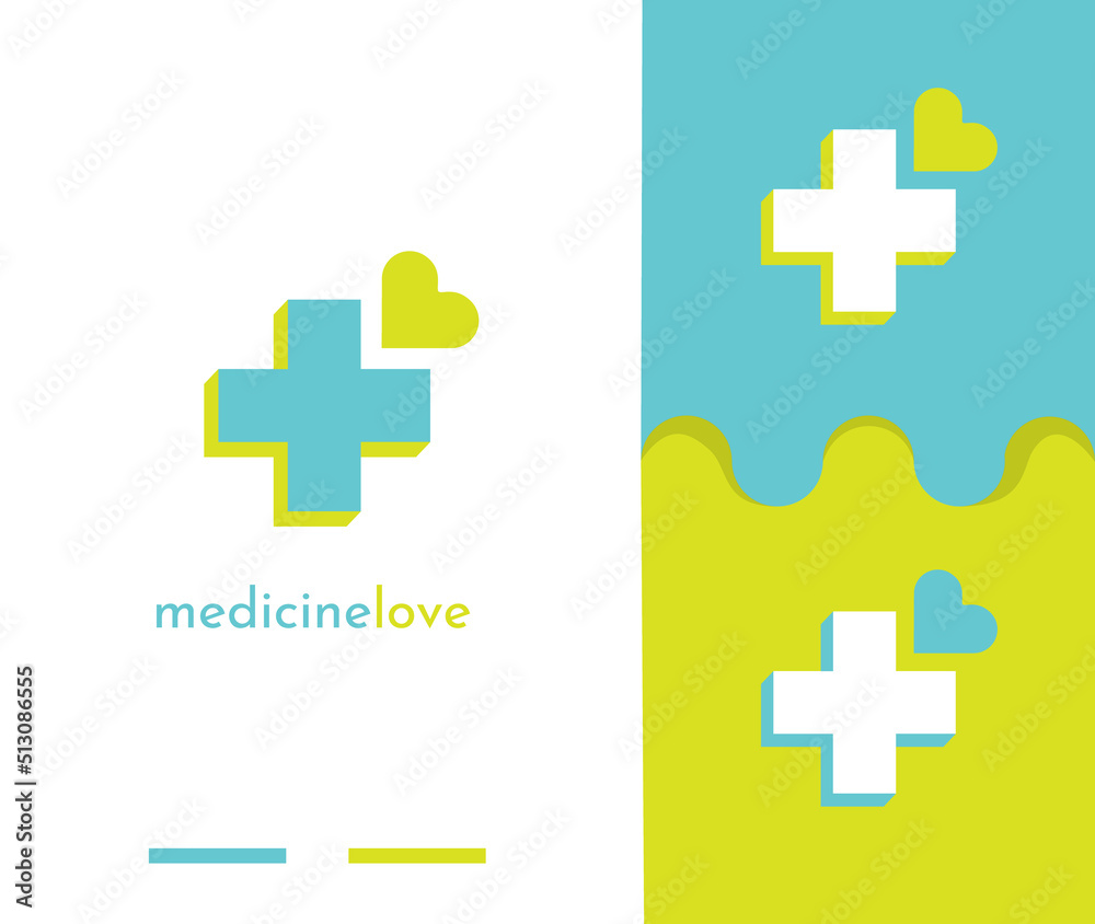 Medicine Love Medical Brand logo design Medicine Love Medical Brand logo design