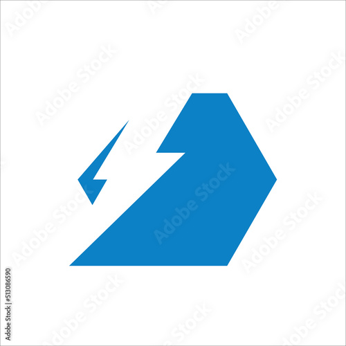 Abstract Electrical Logo Icon. Power Electrical Logo Design Template Vector Illustrations