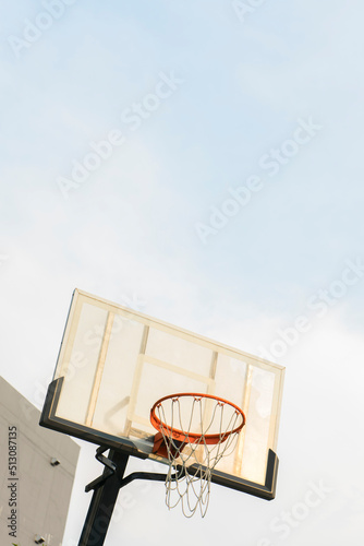 Fotografi basketball hoop is a best iconic visual for sport.